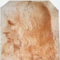 Source: http://en.wikipedia.org/wiki/File:Francesco_Melzi_-_Portrait_of_Leonardo_-_WGA14795.jpg