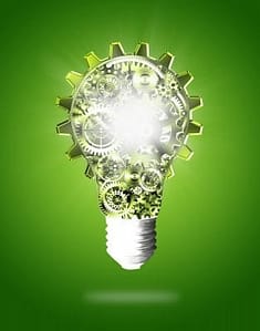 The INFP personality type and their innovation potential symbolized by the cog light bulb