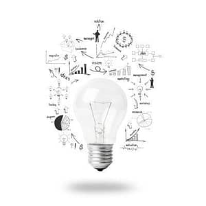 light bulk signifying the innovation within the MBTI test INTP type